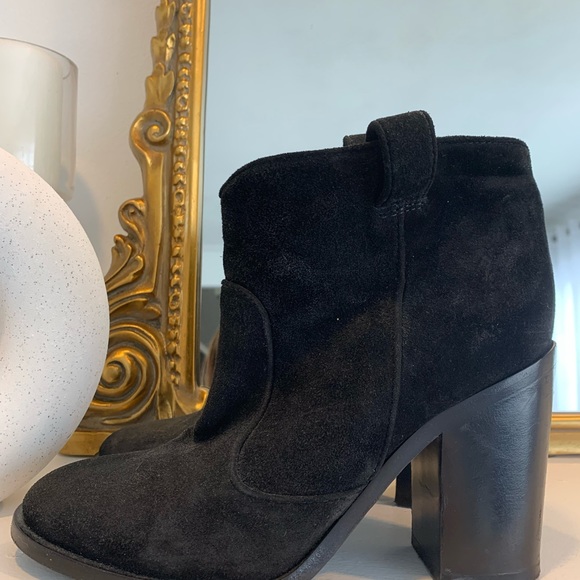Laurence Dacade Black Suede Ankle Boots Size 38 - Picture 3 of 7